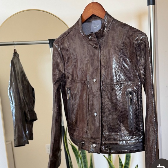 Liquid Mocha Snake Moto Jacket - XS - Picture 1 of 3